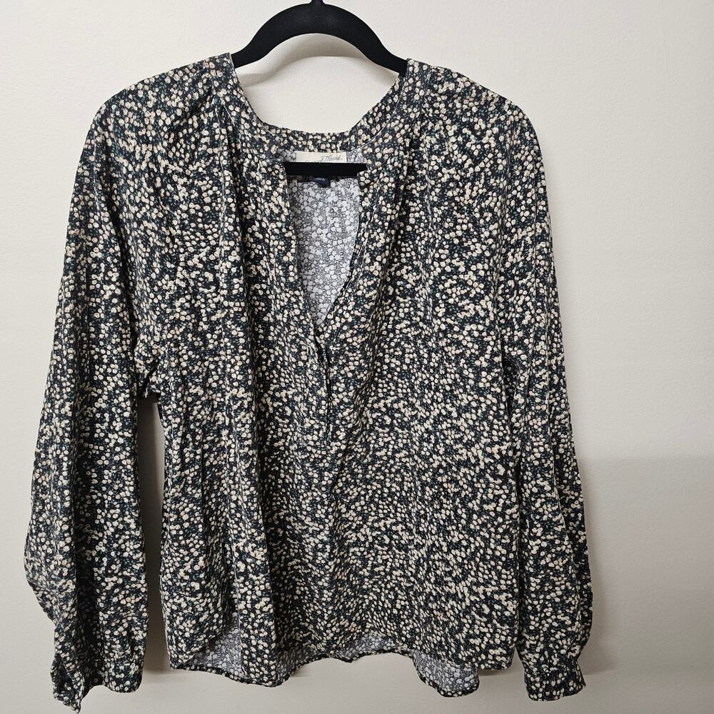 Green Cottagecore Boho Floral Poet Blouse Size XXL |‎ Universal Threads
